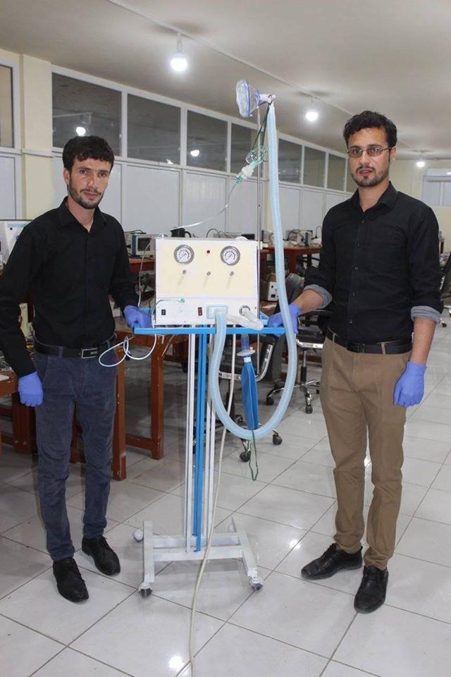 Faisal Osmany and Matiullah Firozi designed and constructed a low cost ventilator.