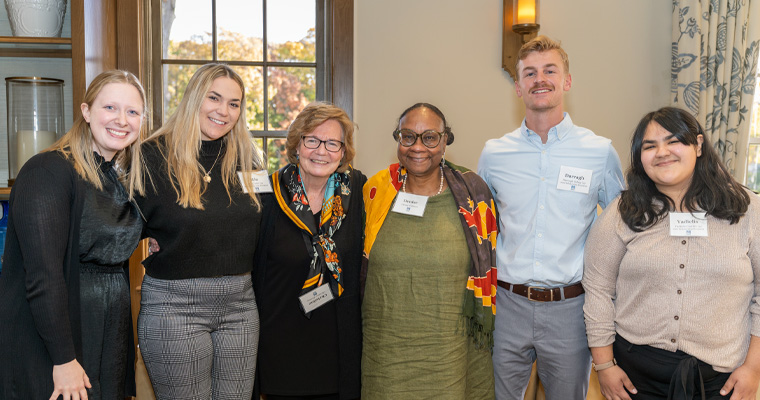 Boston Teachers College scholarship recipients were honored at an annual luncheon November 2021.