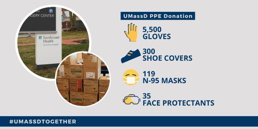 UMassD PPE Donation image