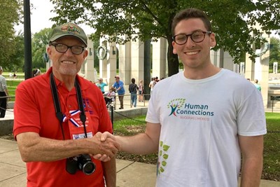 Senior political science major Maxwell Aaronson, right, is making his second trip to South Korea this summer, this time as a Gilman Scholarship recipient.