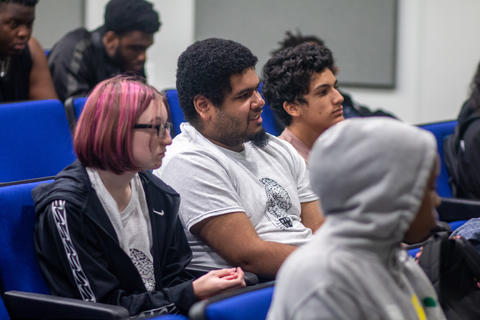 Digital Ready students attending the first CICS-led Fintech Bootcamp on the Mount Ida campus in July.