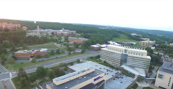 The UMass Chan Medical School campus sits on the ancestral lands of the Nipmuc people.