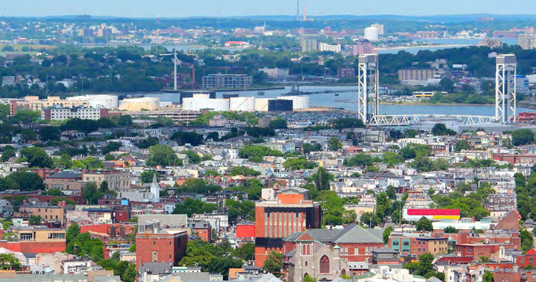 Aerial image of East Boston