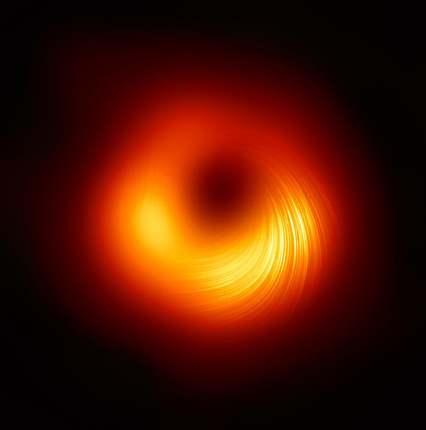 Polarised viewe of black hole